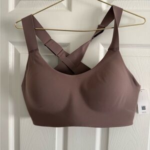 Seamless Brown spanx medium impact sports bra nwt